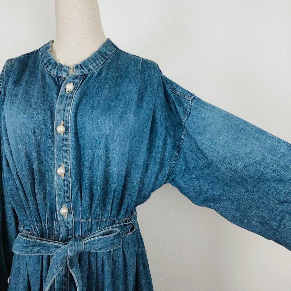 DRESS LAVE Long Denim Dress M - image 5