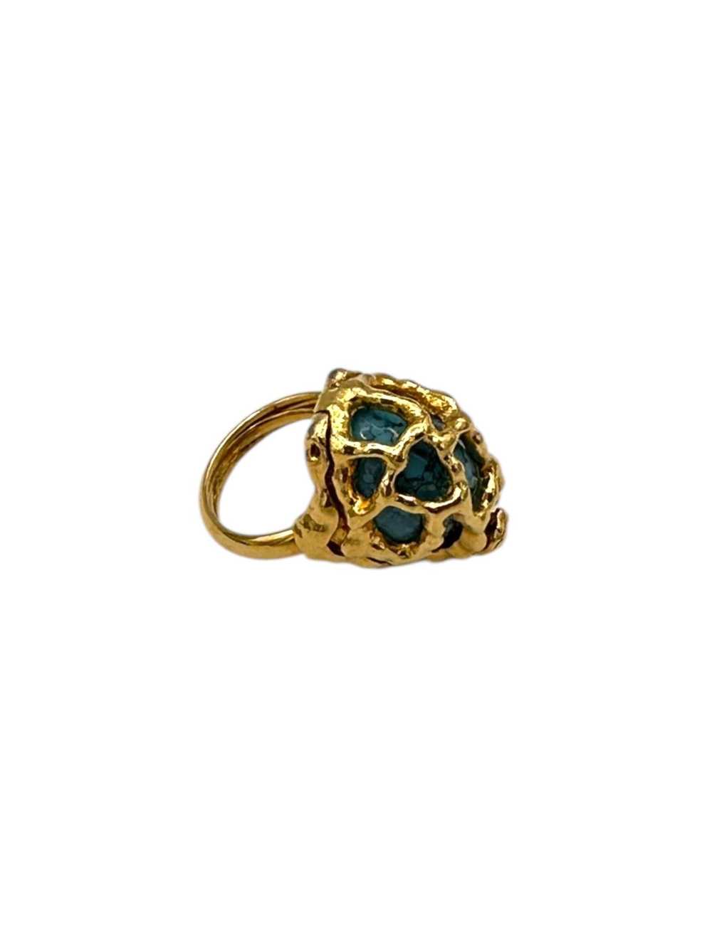 JEWELS by TRIFARI Cage Cocktail Modernist Ring In… - image 4