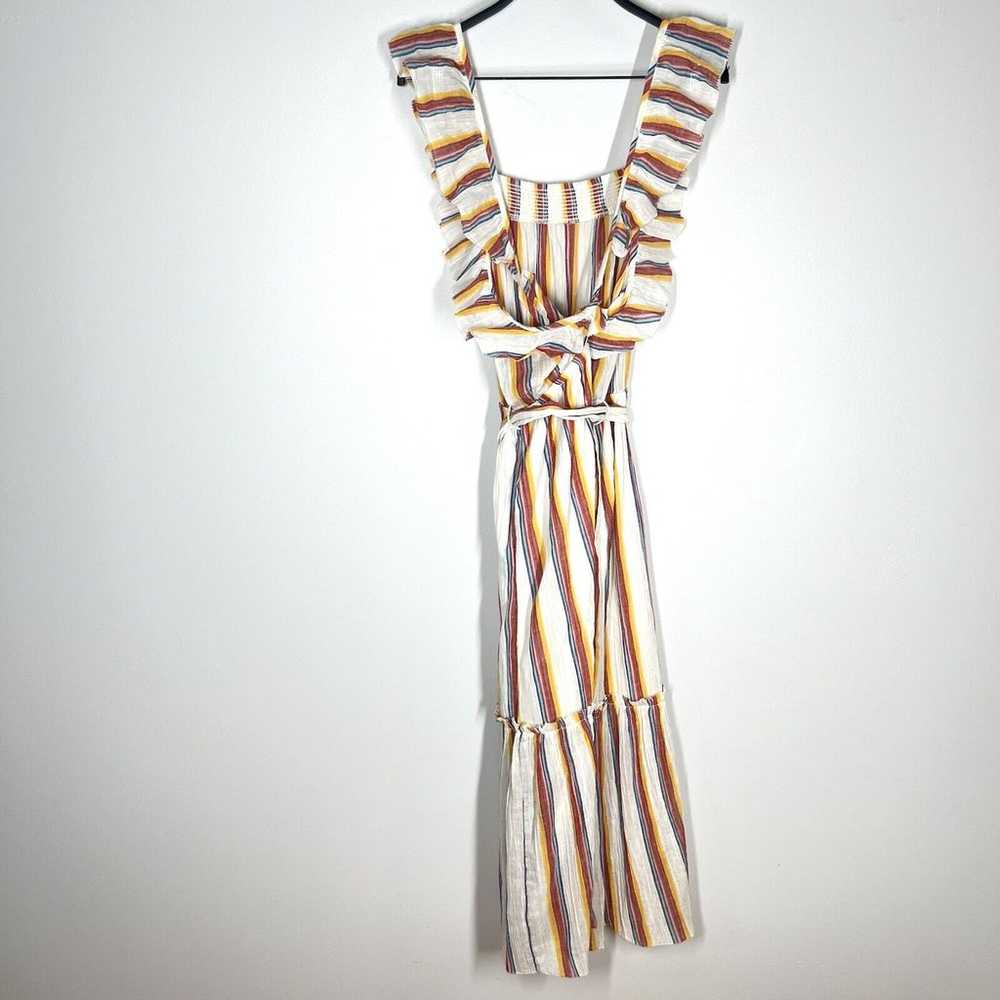 Saylor Sz L Goldia Striped Criss Cross Back Ruffl… - image 6