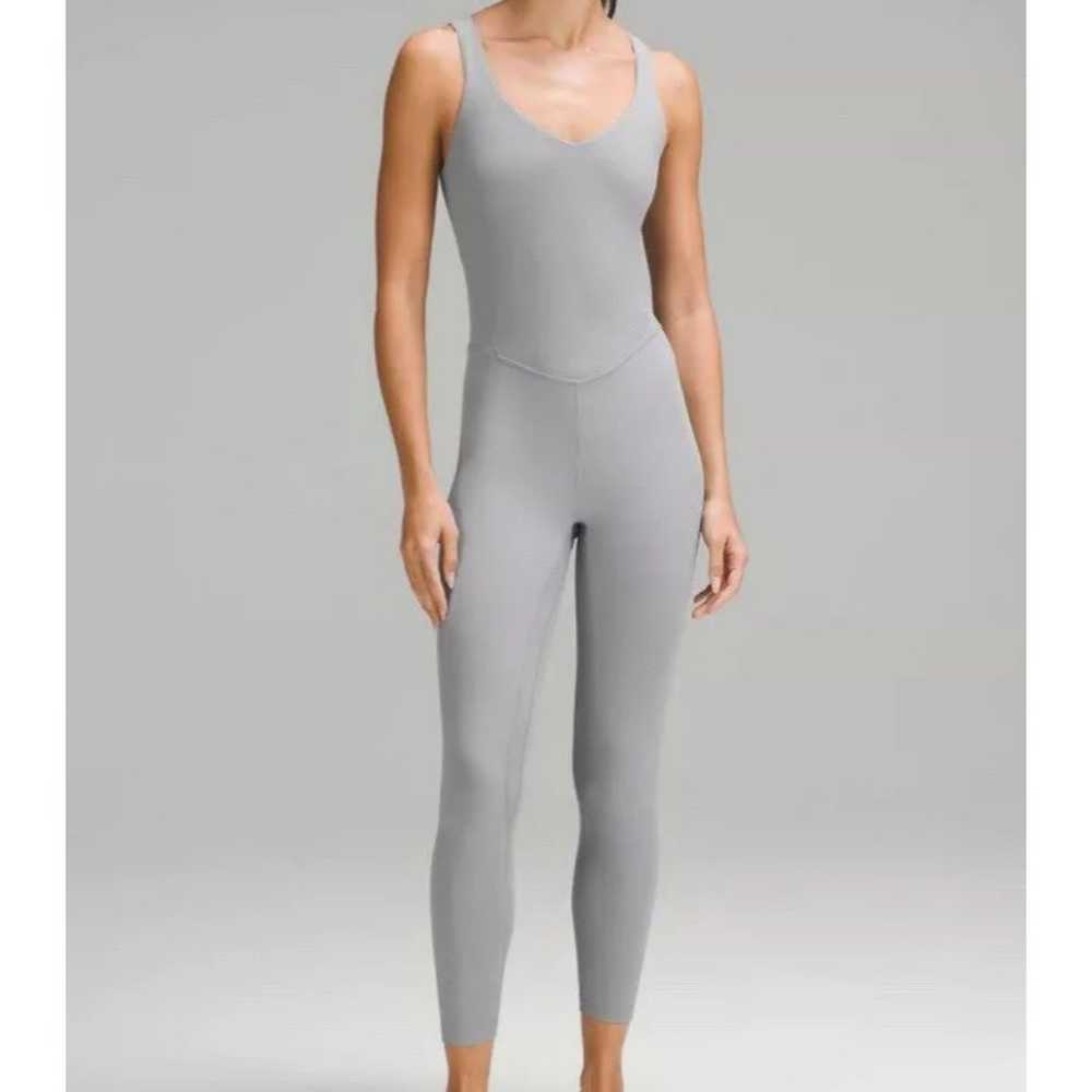 Lululemon SZ 14 Align Bodysuit 25" Shelf Bra Wick… - image 1