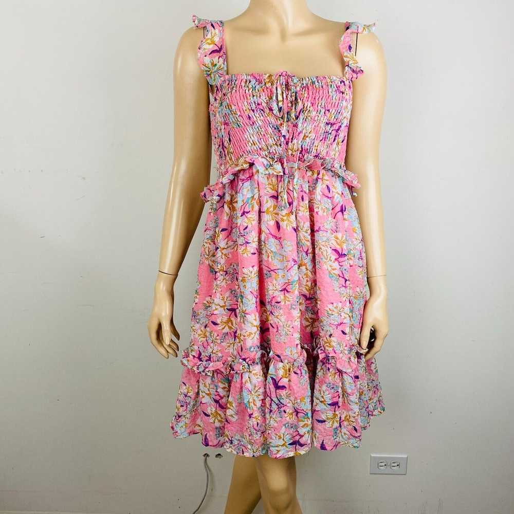 Fate Brand Beautiful Summery Pink Dress Colorful … - image 1