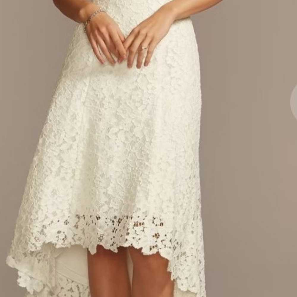 Galina High-Low Lace Dress - image 7