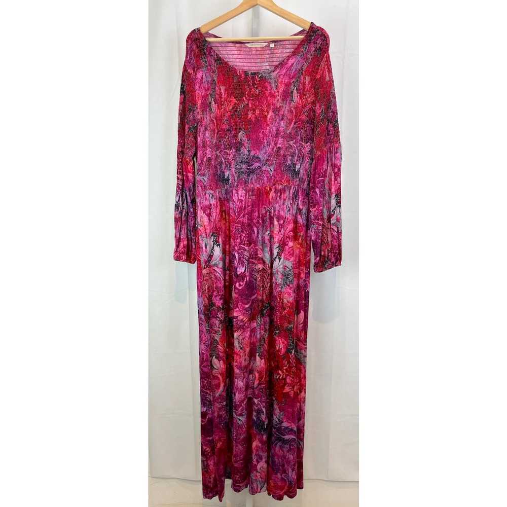 SOFT SURROUNDINGS Beunissima Smocked Maxi Dress L… - image 10