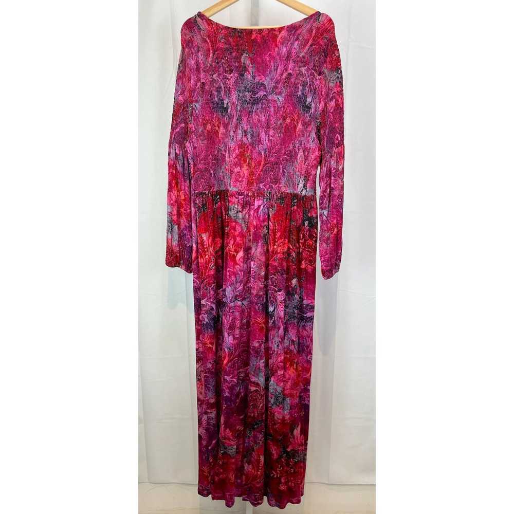 SOFT SURROUNDINGS Beunissima Smocked Maxi Dress L… - image 2