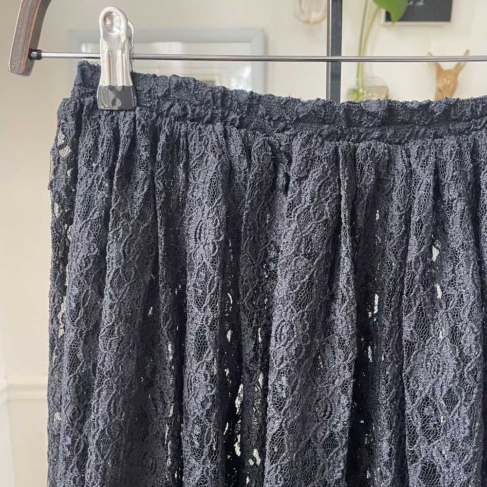 Express Vintage Express Tricot Sheer Black Lace M… - image 2