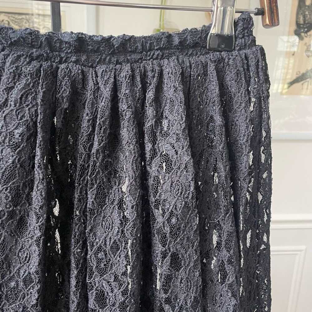 Express Vintage Express Tricot Sheer Black Lace M… - image 6