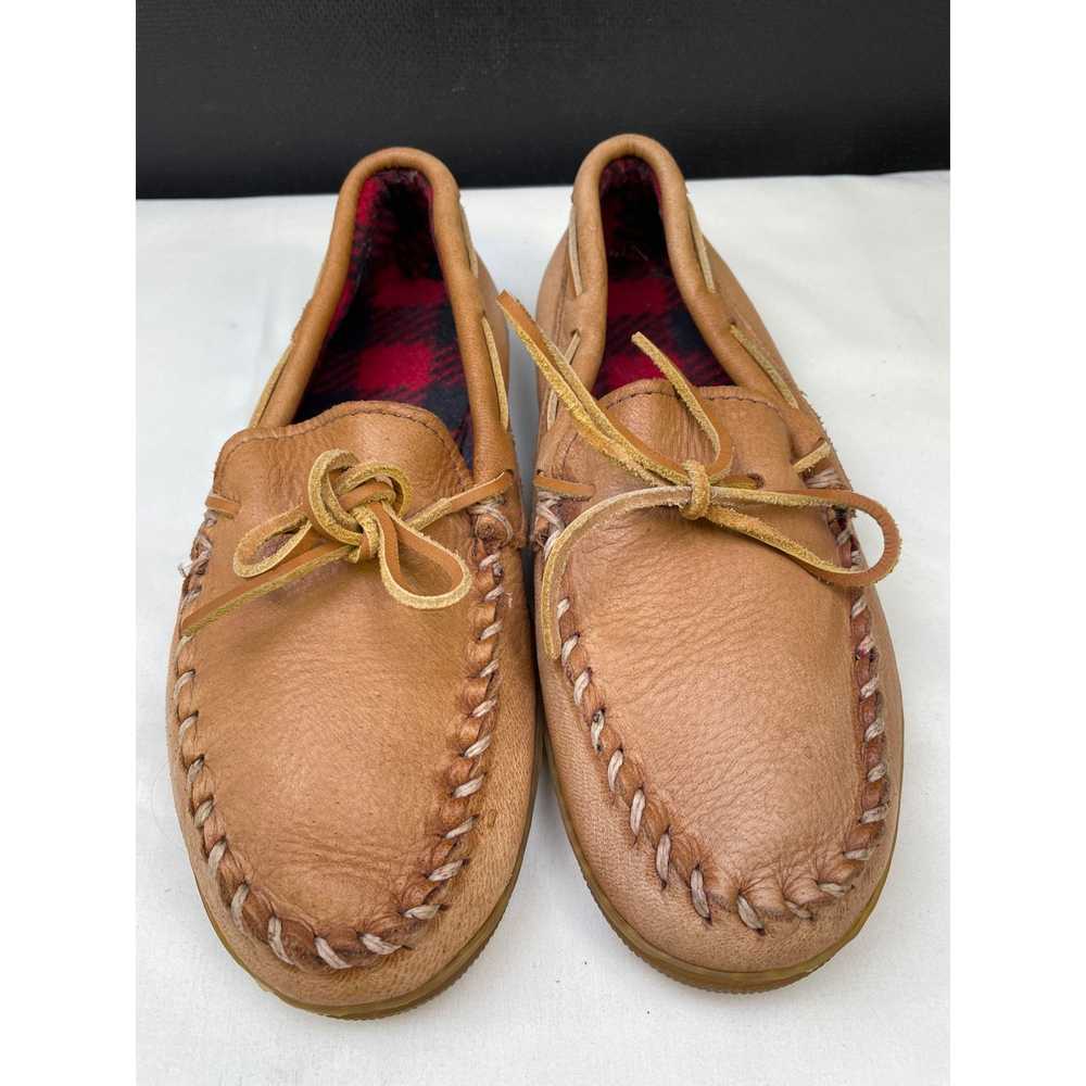 Minnetonka Minnetonka Women's Leather Tan Moccasi… - image 2