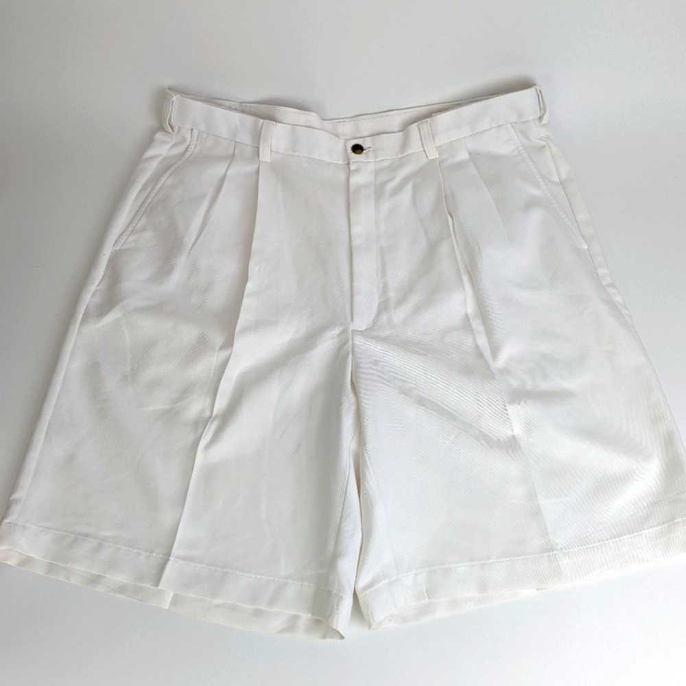 Haggar Haggar Men's White Dress Shorts 40 - image 1