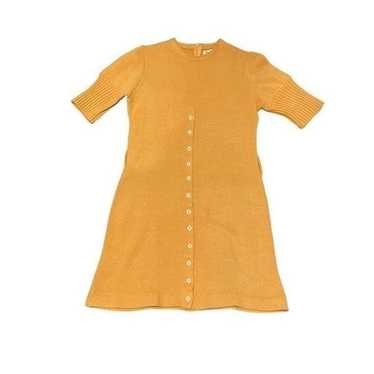 Vintage 50s 60s Peck And Peck Dress Cotton Burnt … - image 1