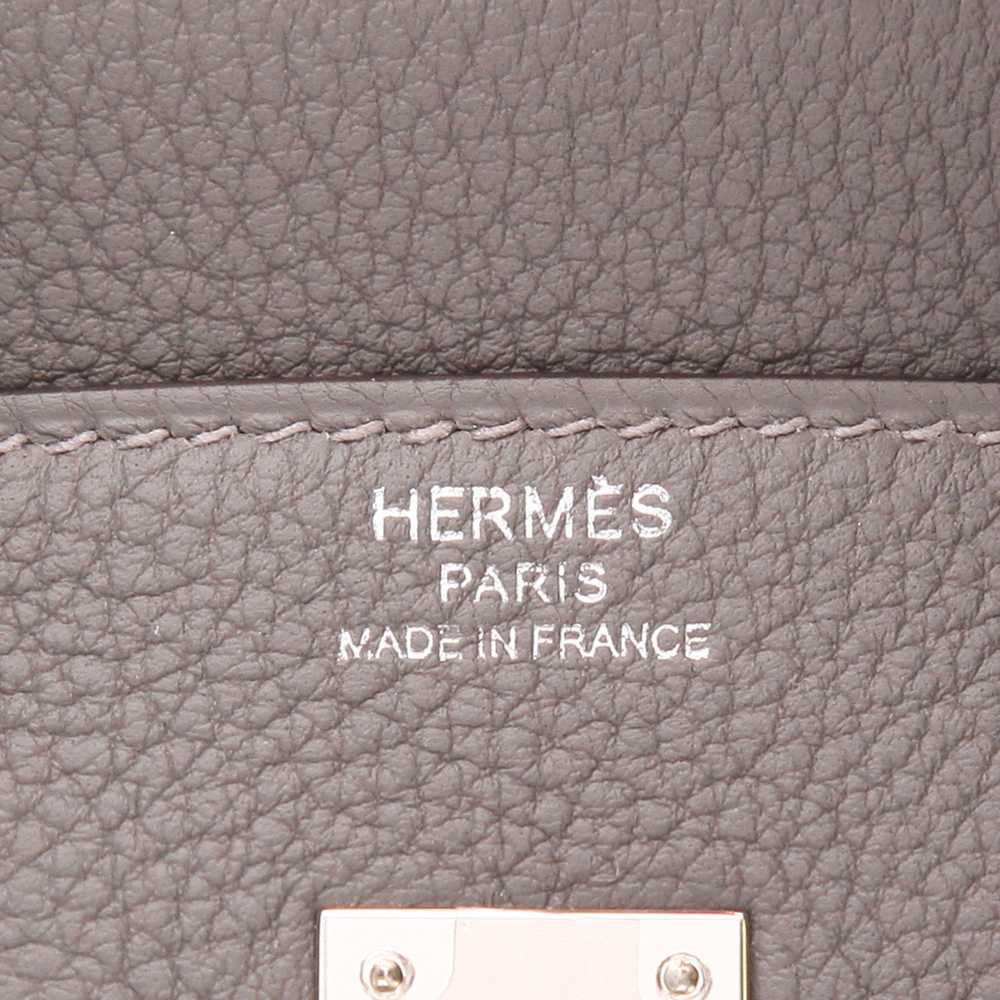 Hermès Birkin 25 cm handbag in Gris Meyer togo le… - image 3