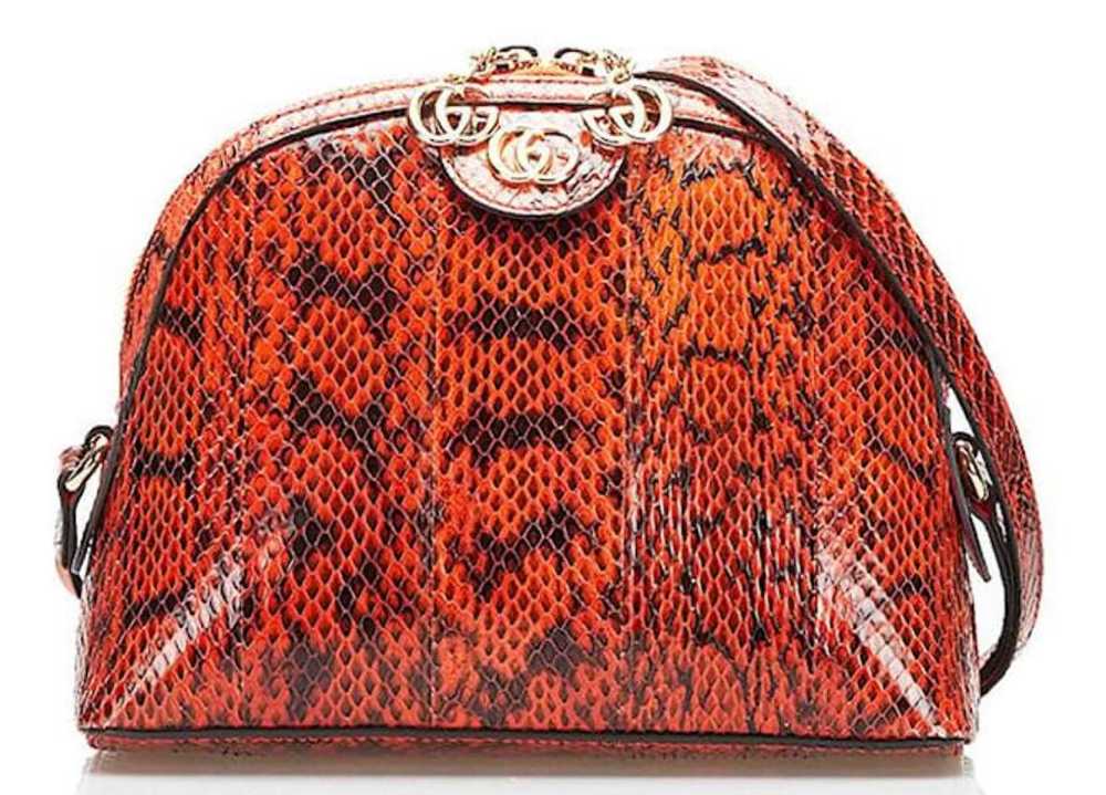 Product Details Gucci Orange Python Ophidia Dome … - image 1