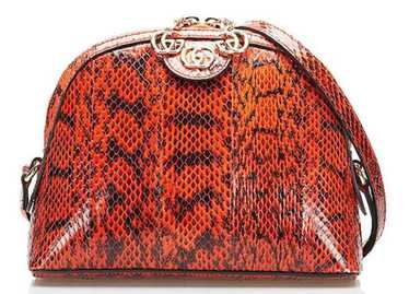 Product Details Gucci Orange Python Ophidia Dome … - image 1