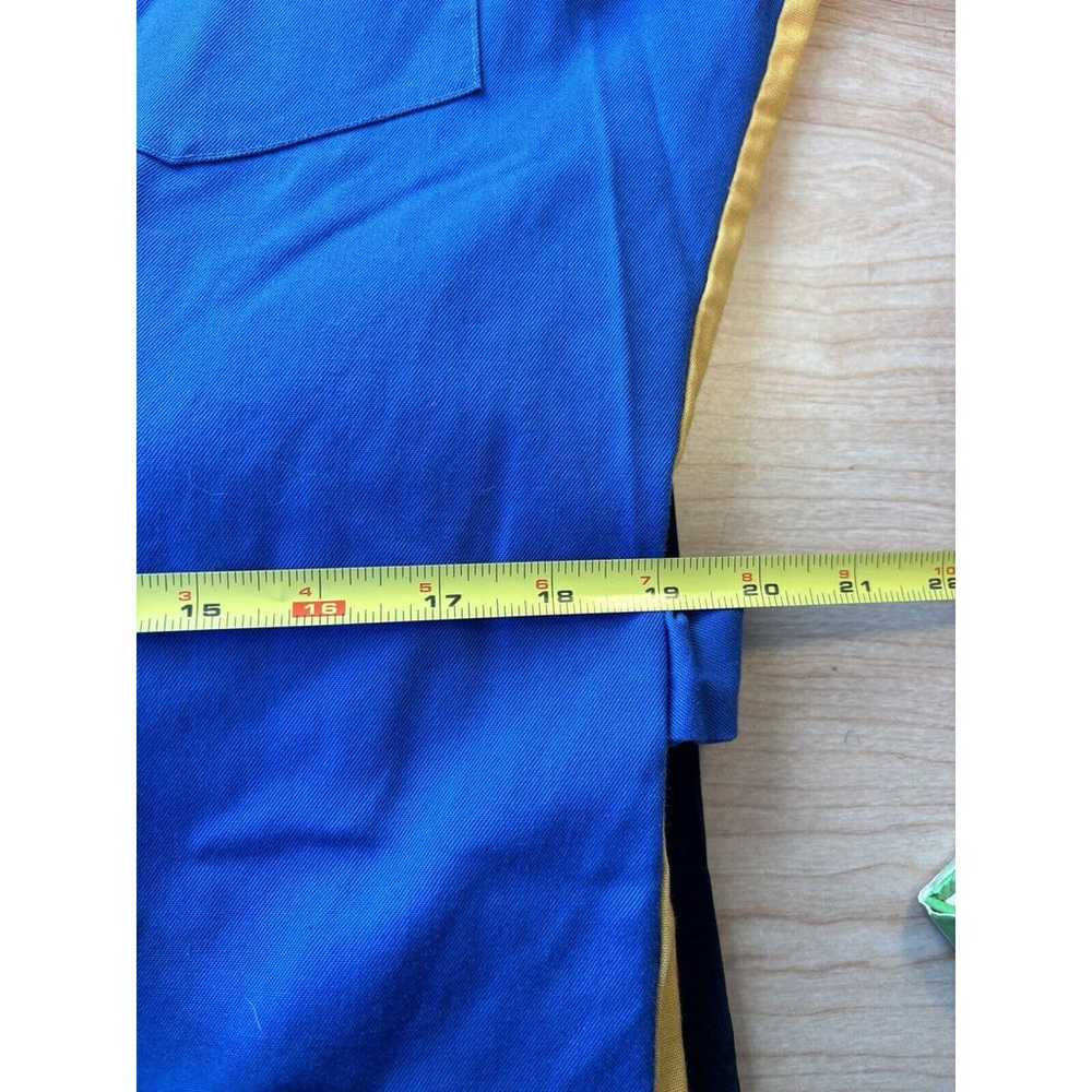 Vintage Workrite Jumpsuit Blue & Stripes 6 Pocket… - image 12