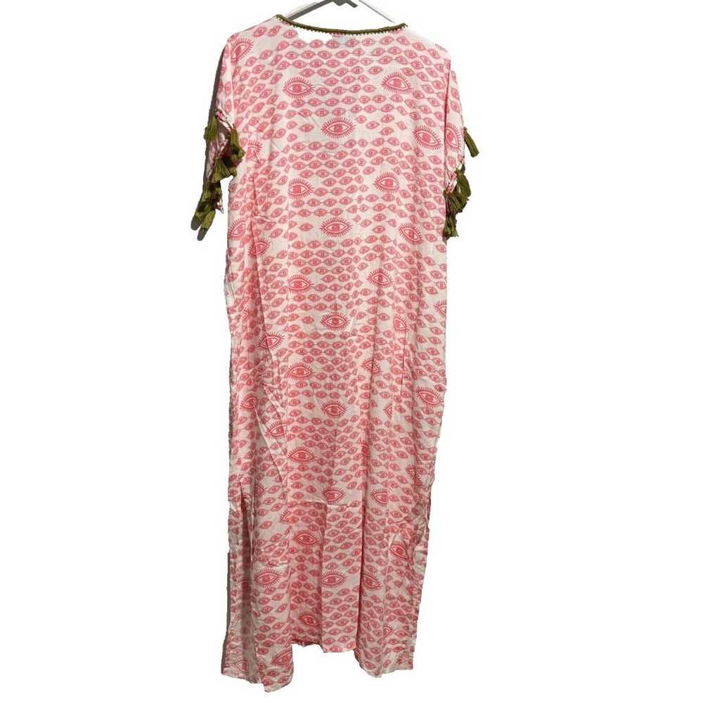 Skemo Marrakech Long Kaftan Dress Coral Eyes Prin… - image 3