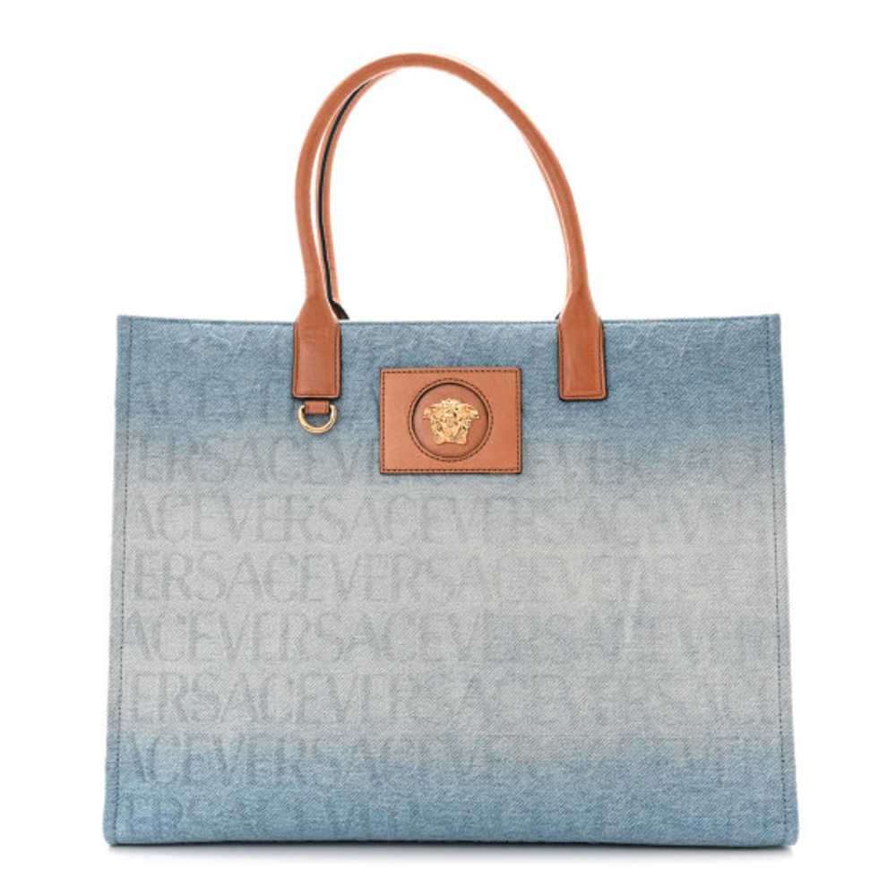 VERSACE Jacquard Canvas Large Allover Medusa Tote… - image 1