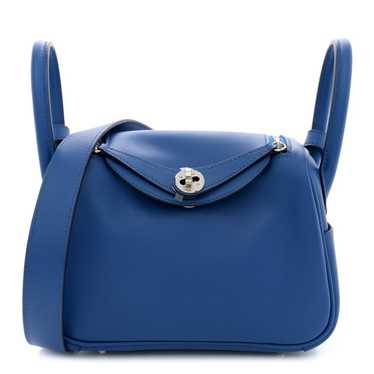 HERMES Swift Verso Mini Lindy 20  Bleu France Bleu