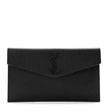 SAINT LAURENT Grain De Poudre Uptown Pouch Black - image 1