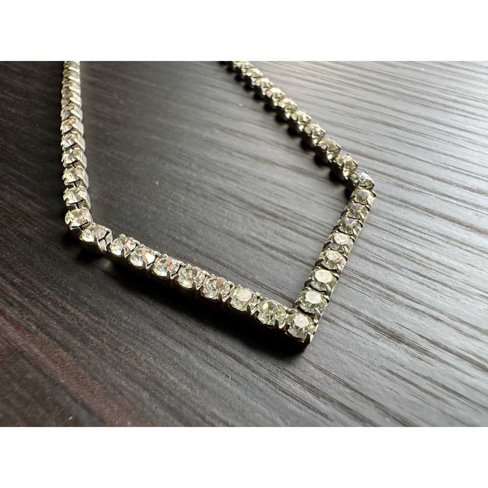 Vintage Sparkling Rhinestone Necklace - image 4