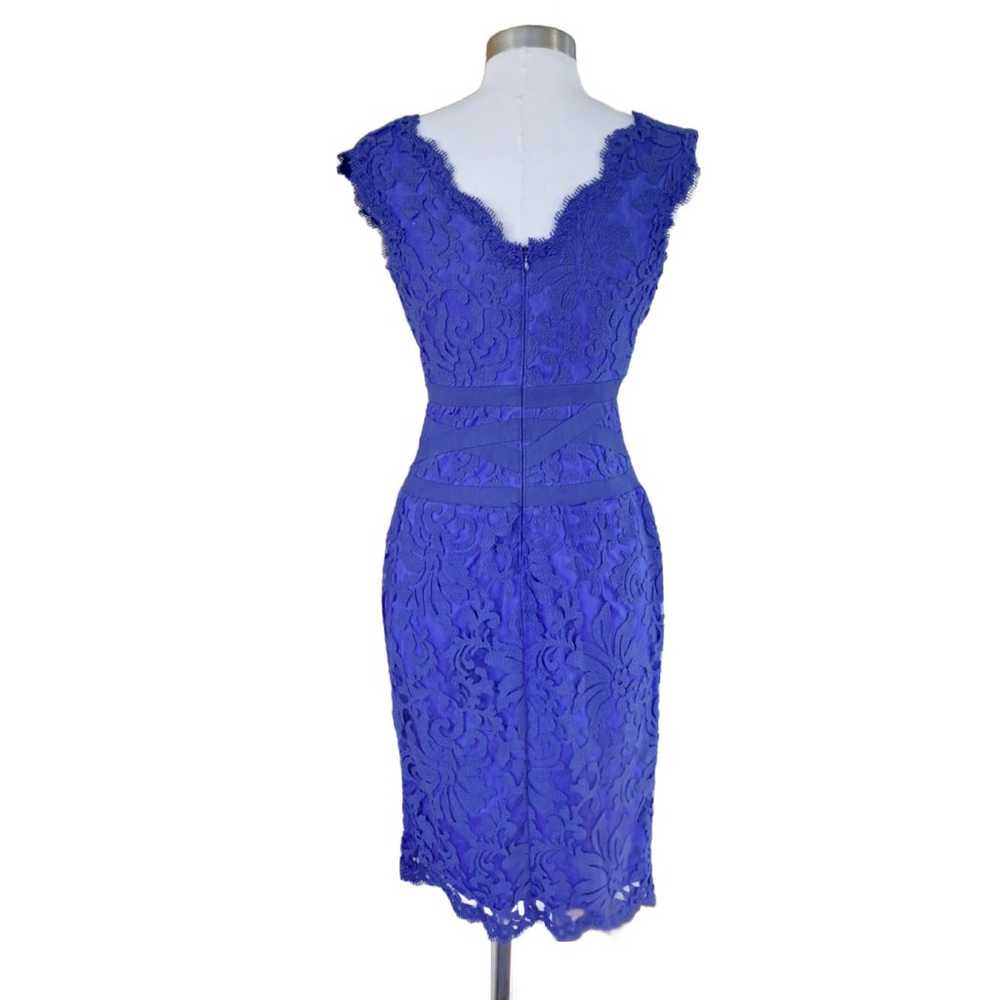 TADASHI SHOJI Embroidered Lace Sheath Dress in Ro… - image 3