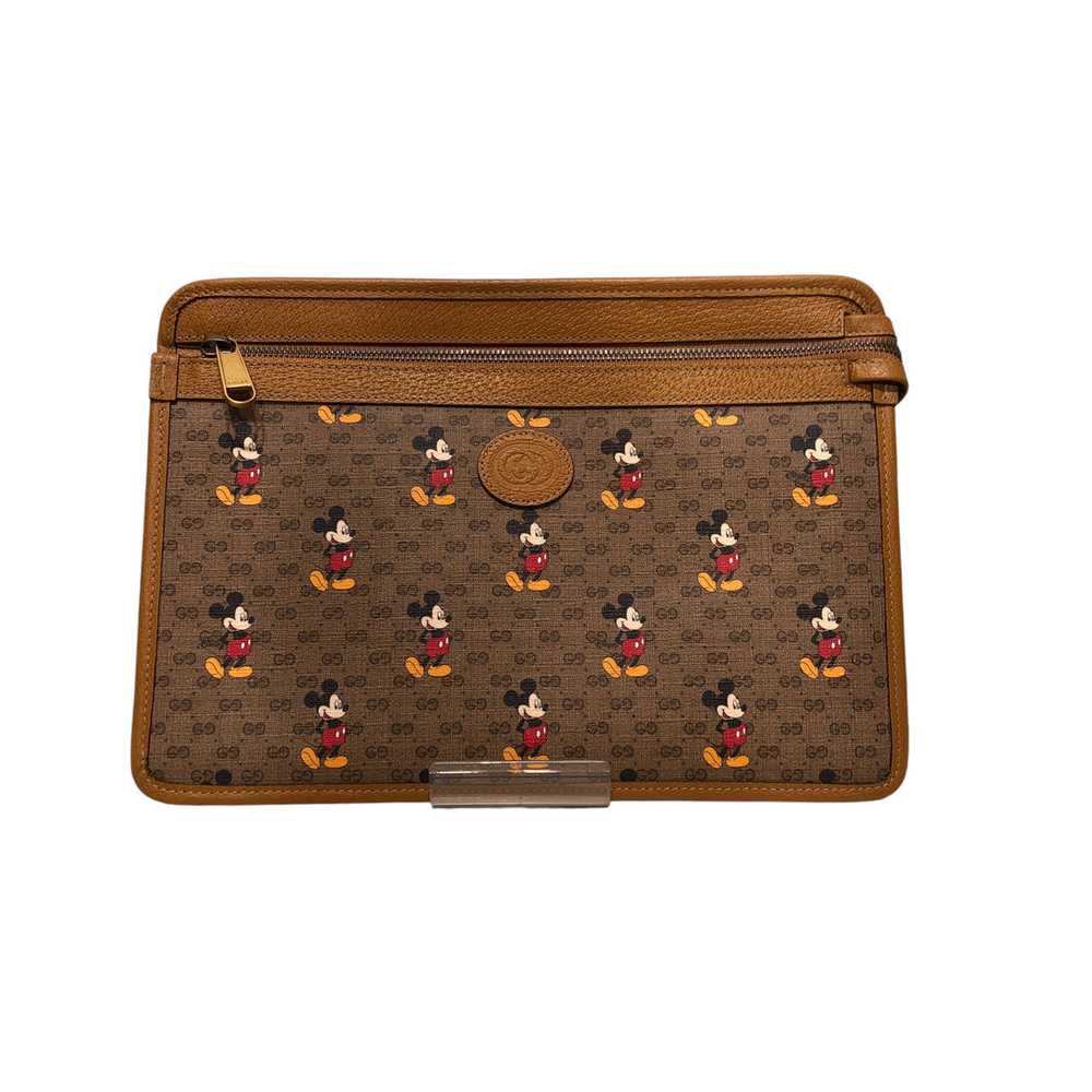 GUCCI/Pouch/Monogram/BRW/Gucci X Mickey Collab - image 1