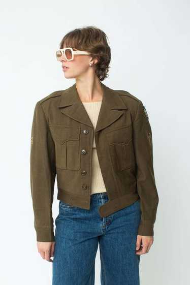 Military Cropped Jacket