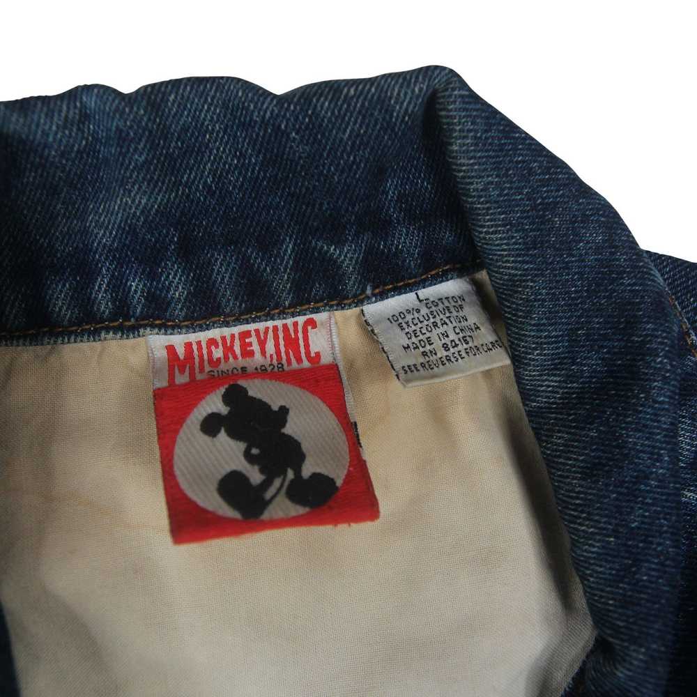 Disney × Vintage Vintage Disney Mickey Flag Denim… - image 4