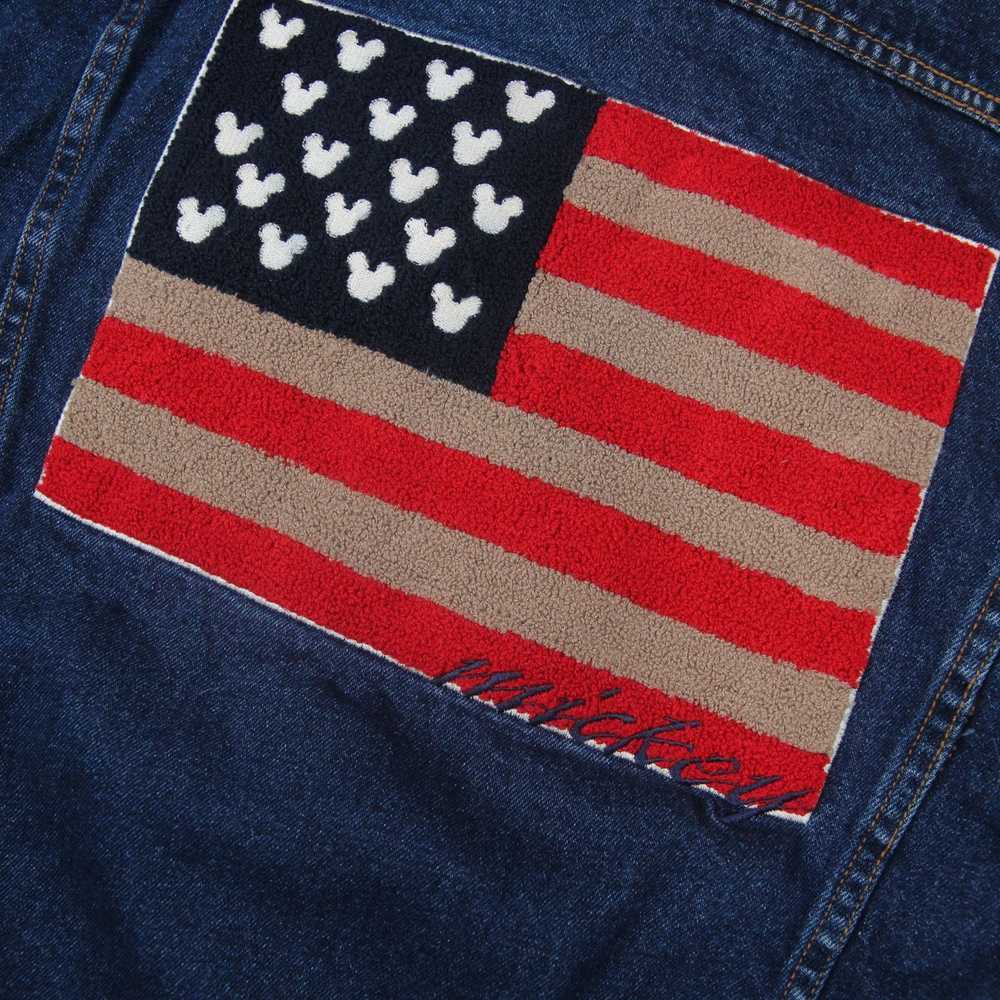 Disney × Vintage Vintage Disney Mickey Flag Denim… - image 7