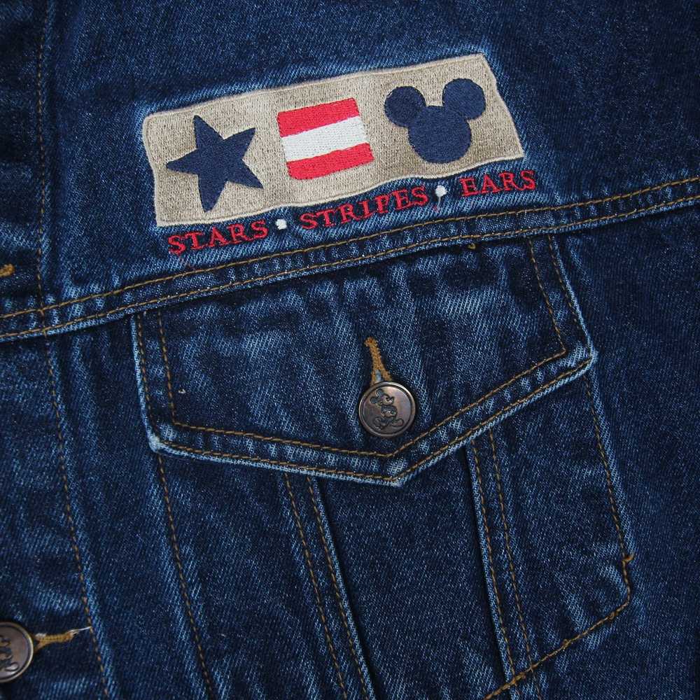 Disney × Vintage Vintage Disney Mickey Flag Denim… - image 8