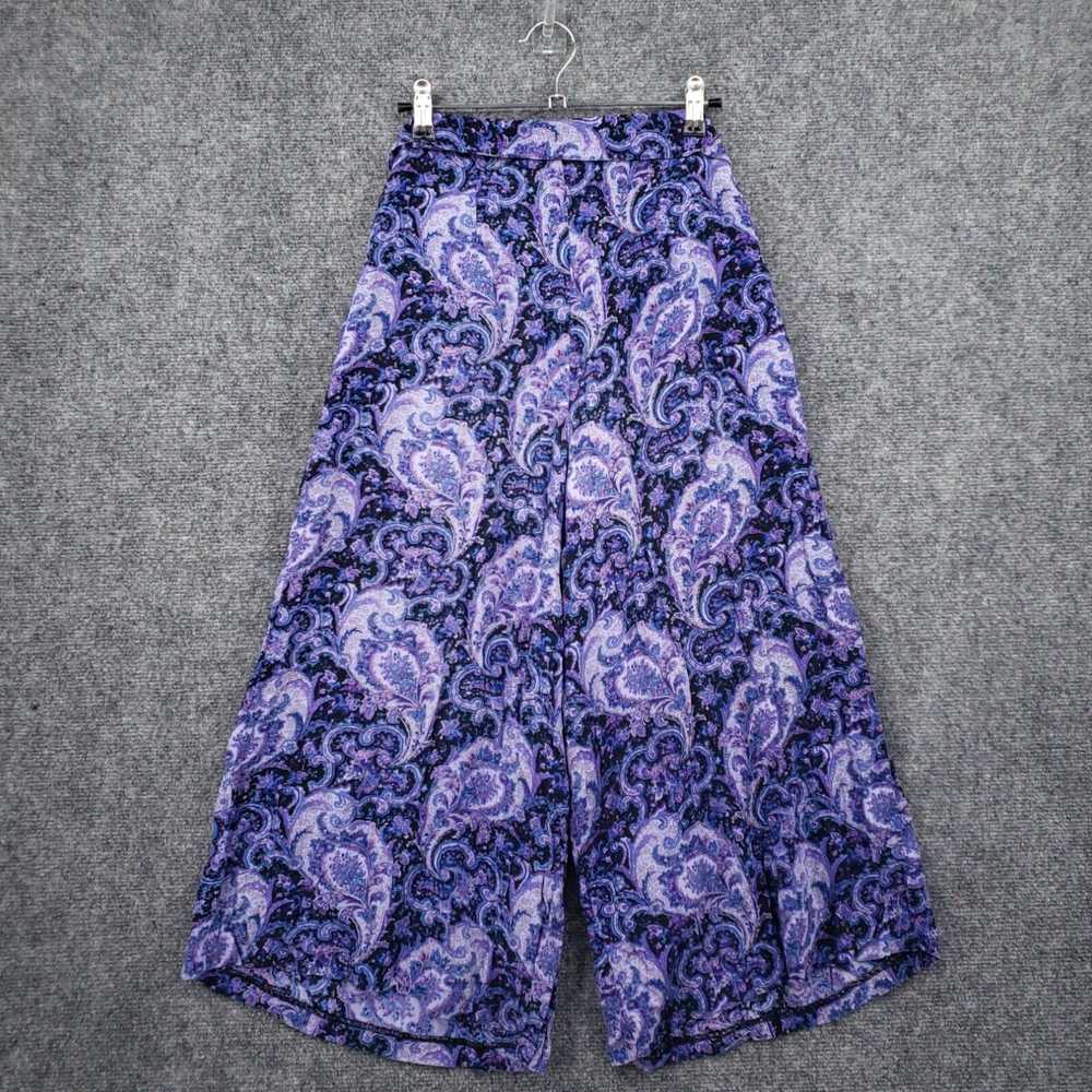 HIGH High Rise Wide Leg Paisley Print Crop Pants … - image 2