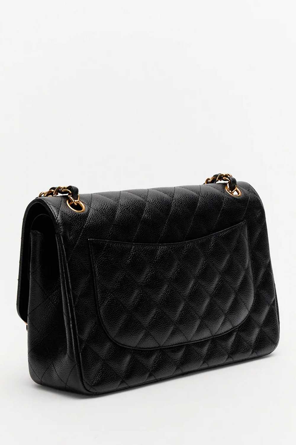 Pre-Loved Chanel™ Black Caviar Leather Jumbo Clas… - image 5