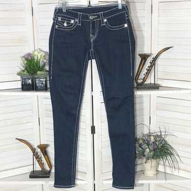 True Religion True Religion jeans dark blue embroi