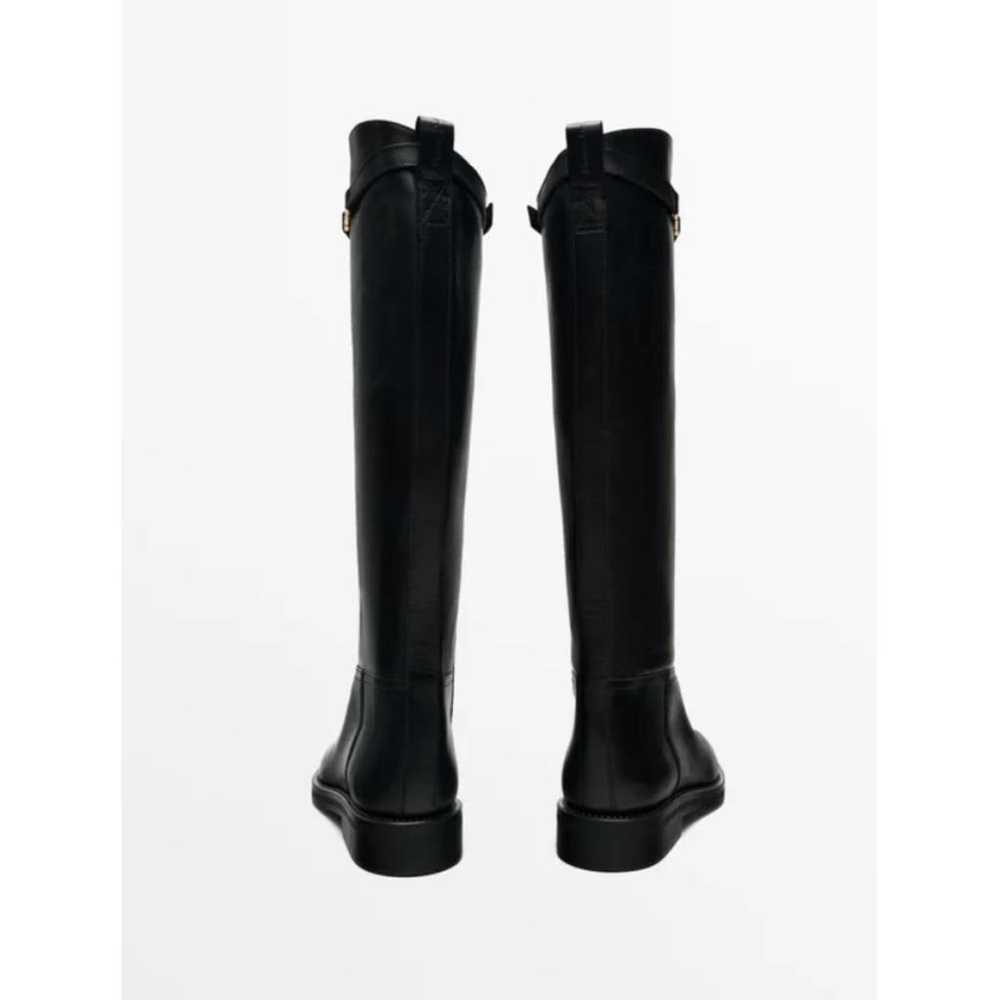 Massimo Dutti Leather riding boots - image 4