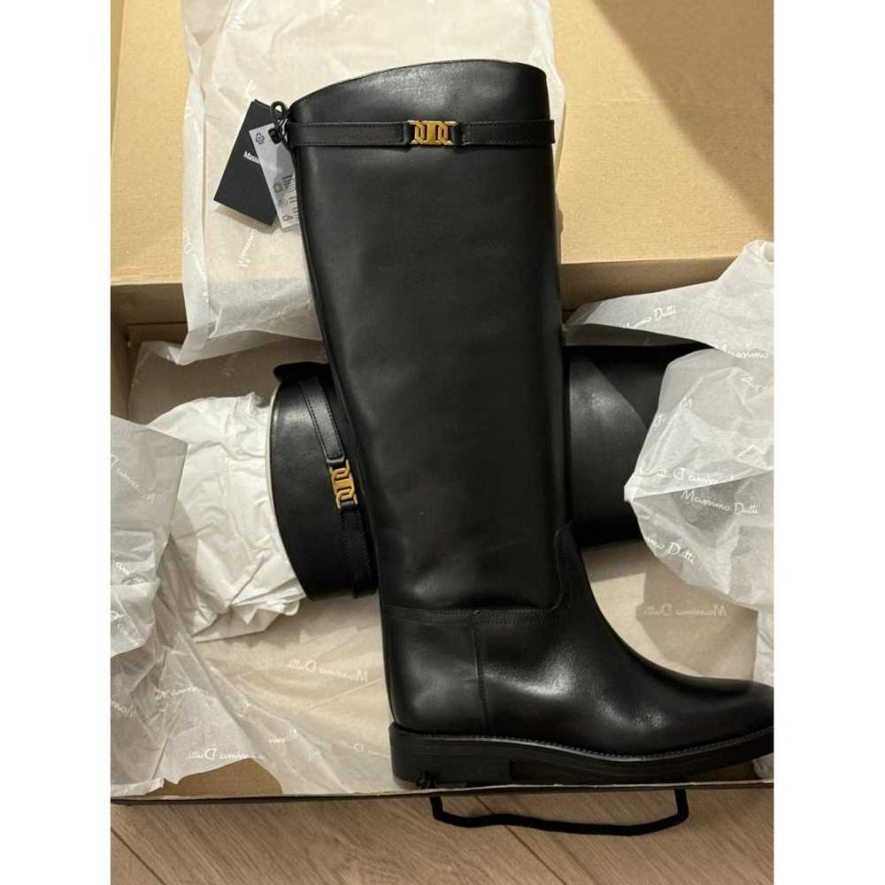 Massimo Dutti Leather riding boots - image 5