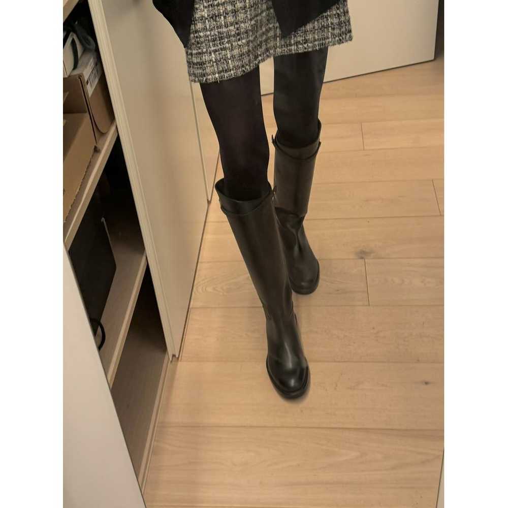 Massimo Dutti Leather riding boots - image 8