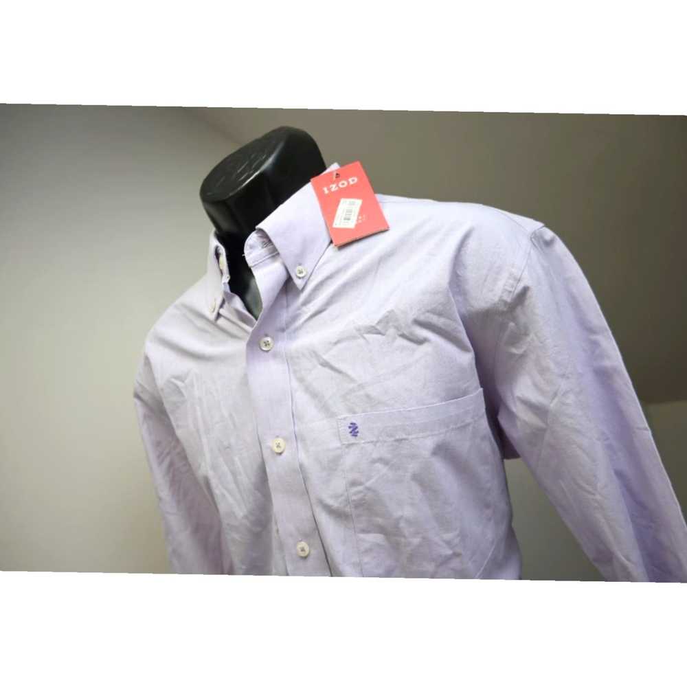 Izod Violet Button Up Dress Shirt for Men in Medi… - image 1