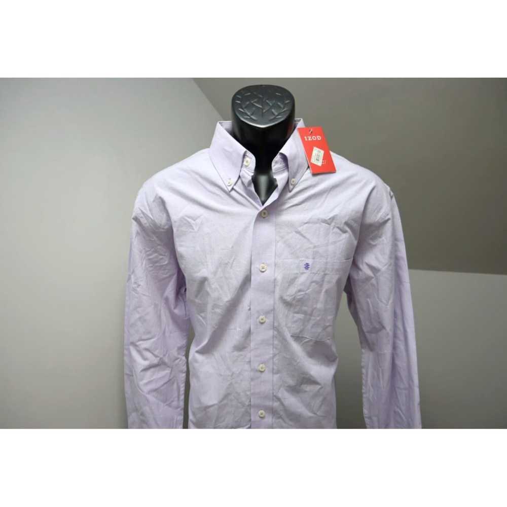 Izod Violet Button Up Dress Shirt for Men in Medi… - image 2