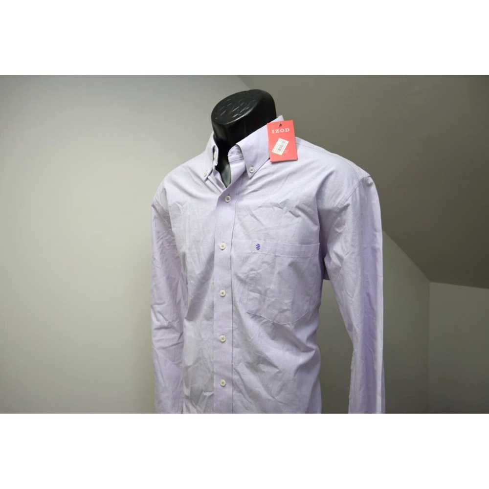 Izod Violet Button Up Dress Shirt for Men in Medi… - image 3