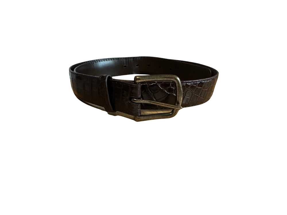 Tecovas Crocodile Belt - Coffee Crocodile - image 1