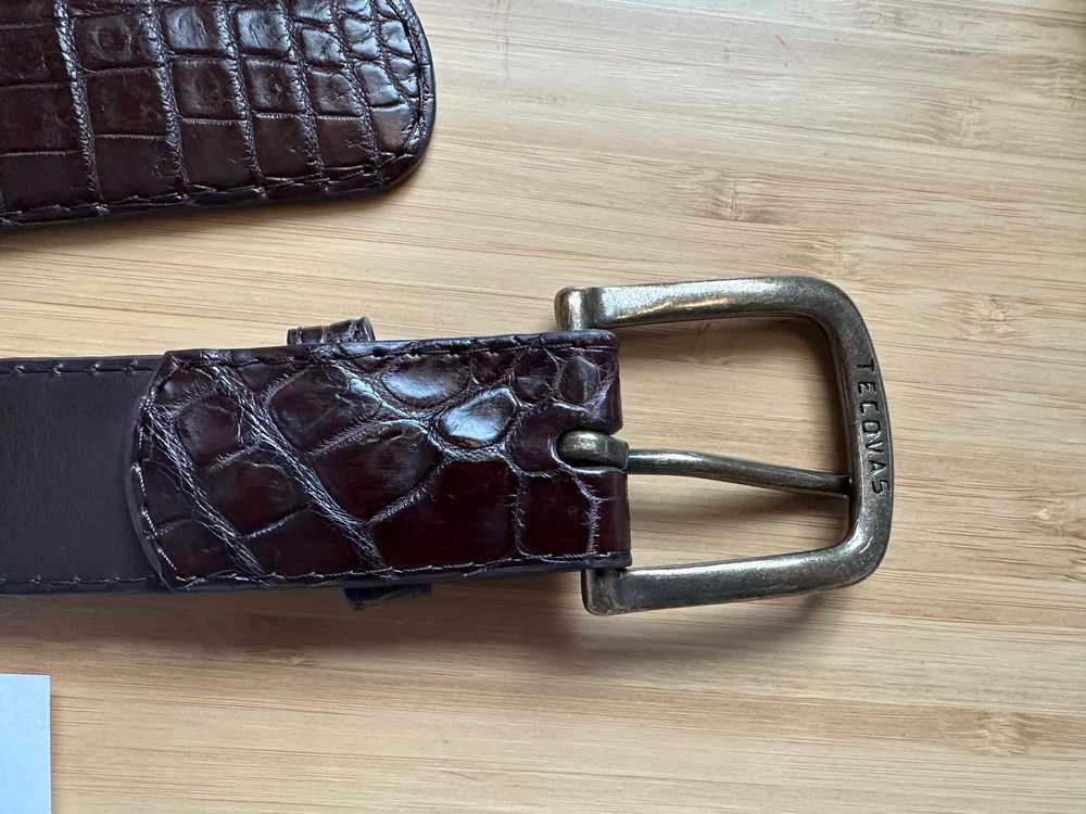 Tecovas Crocodile Belt - Coffee Crocodile - image 3