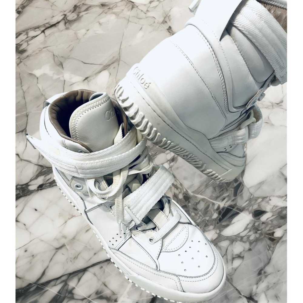 Chloé Leather trainers - image 2