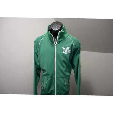 Vintage Authentic Green Full Zip Athletic Mens Tr… - image 1