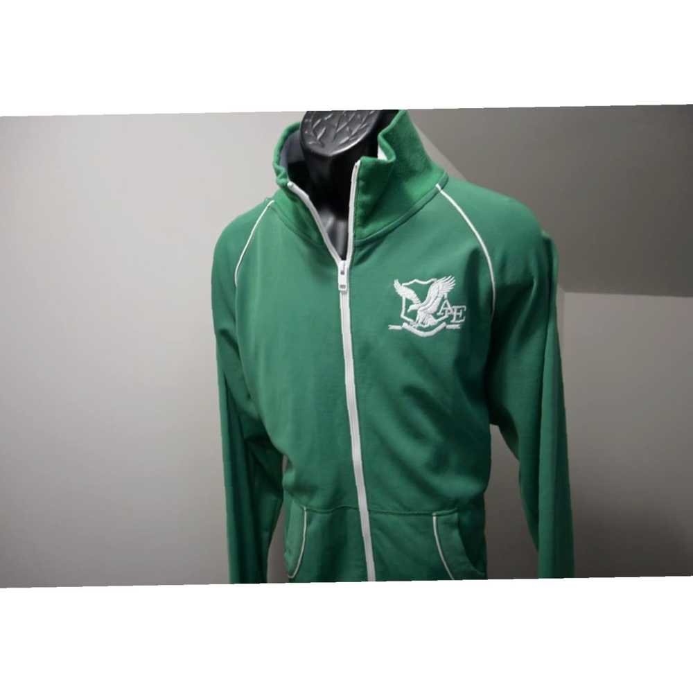 Vintage Authentic Green Full Zip Athletic Mens Tr… - image 2