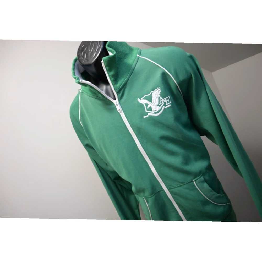 Vintage Authentic Green Full Zip Athletic Mens Tr… - image 3