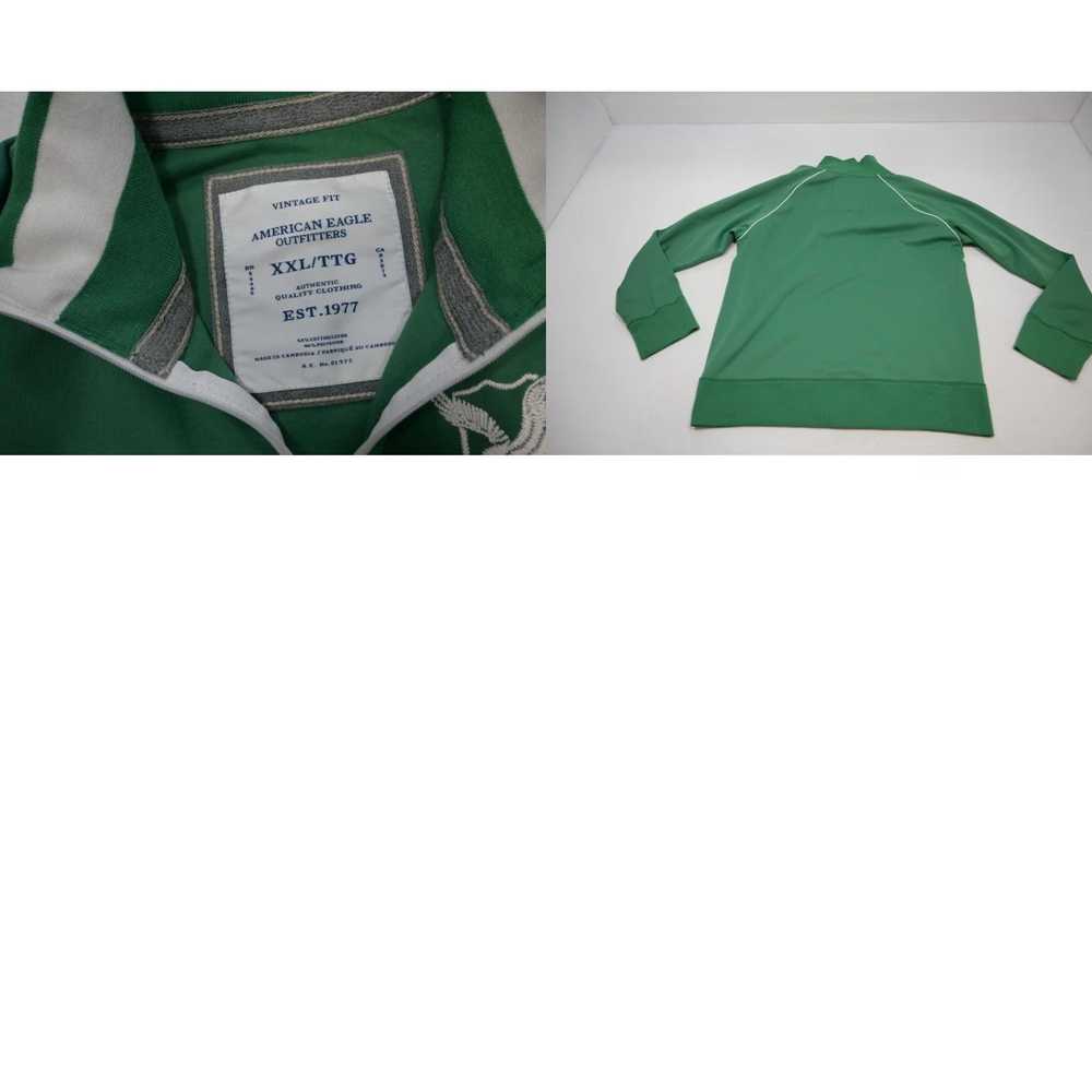 Vintage Authentic Green Full Zip Athletic Mens Tr… - image 8