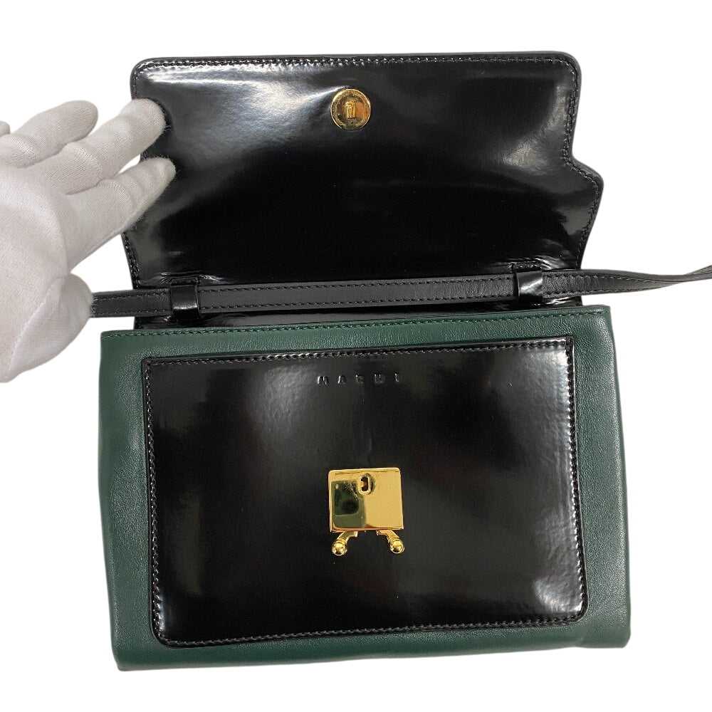 MARNI Shoulder Bag leather black Trunk bag - image 5