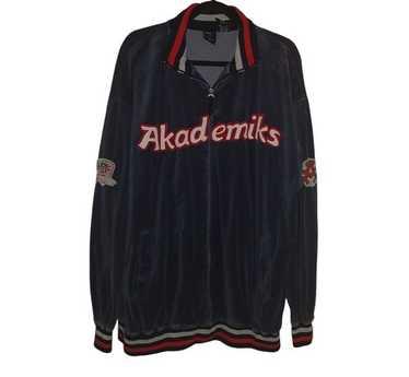 ジャケット・アウター 90's 00's akademiks Puffer Vest HIPHOP Akademiks Vintage style Quilted Puffer Vest Black Zip front