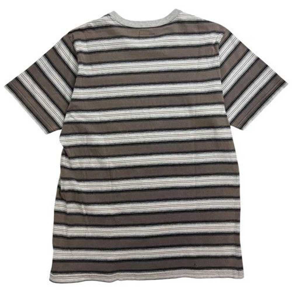 Supreme Supreme Shadow Stripe Tee Brown/White - image 2