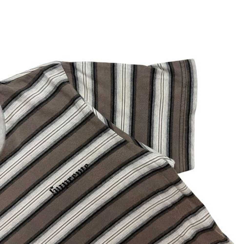 Supreme Supreme Shadow Stripe Tee Brown/White - image 5