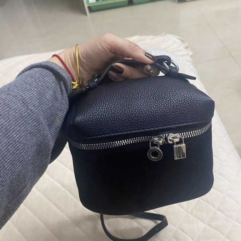 Black Suede Shoulder Bag Small - image 2