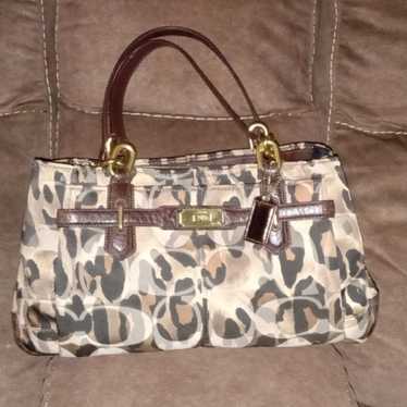 COACH OCELOT CHELSEA,  LEOPARD PRINT CARRYALL SHO… - image 1